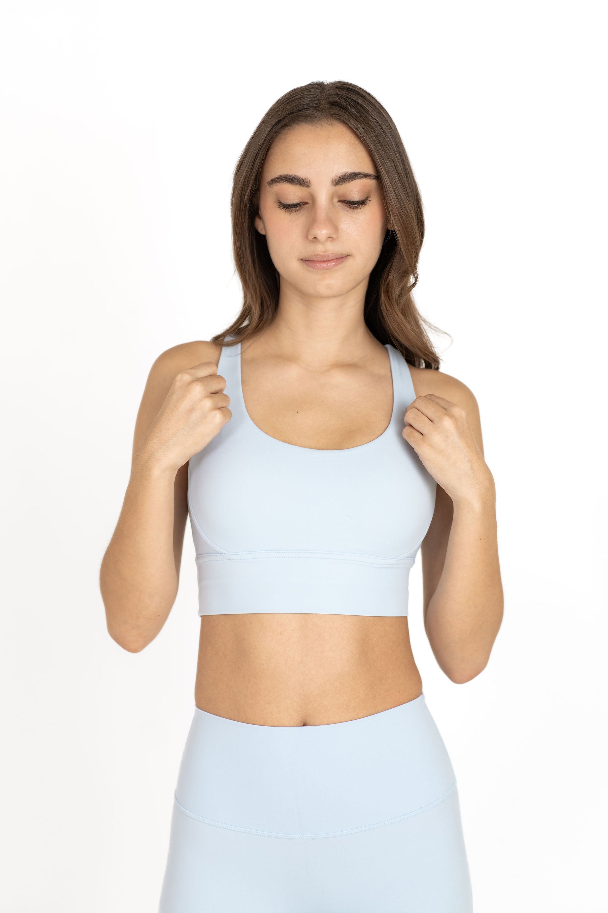 Infinity Sports Bra - Baby Blue