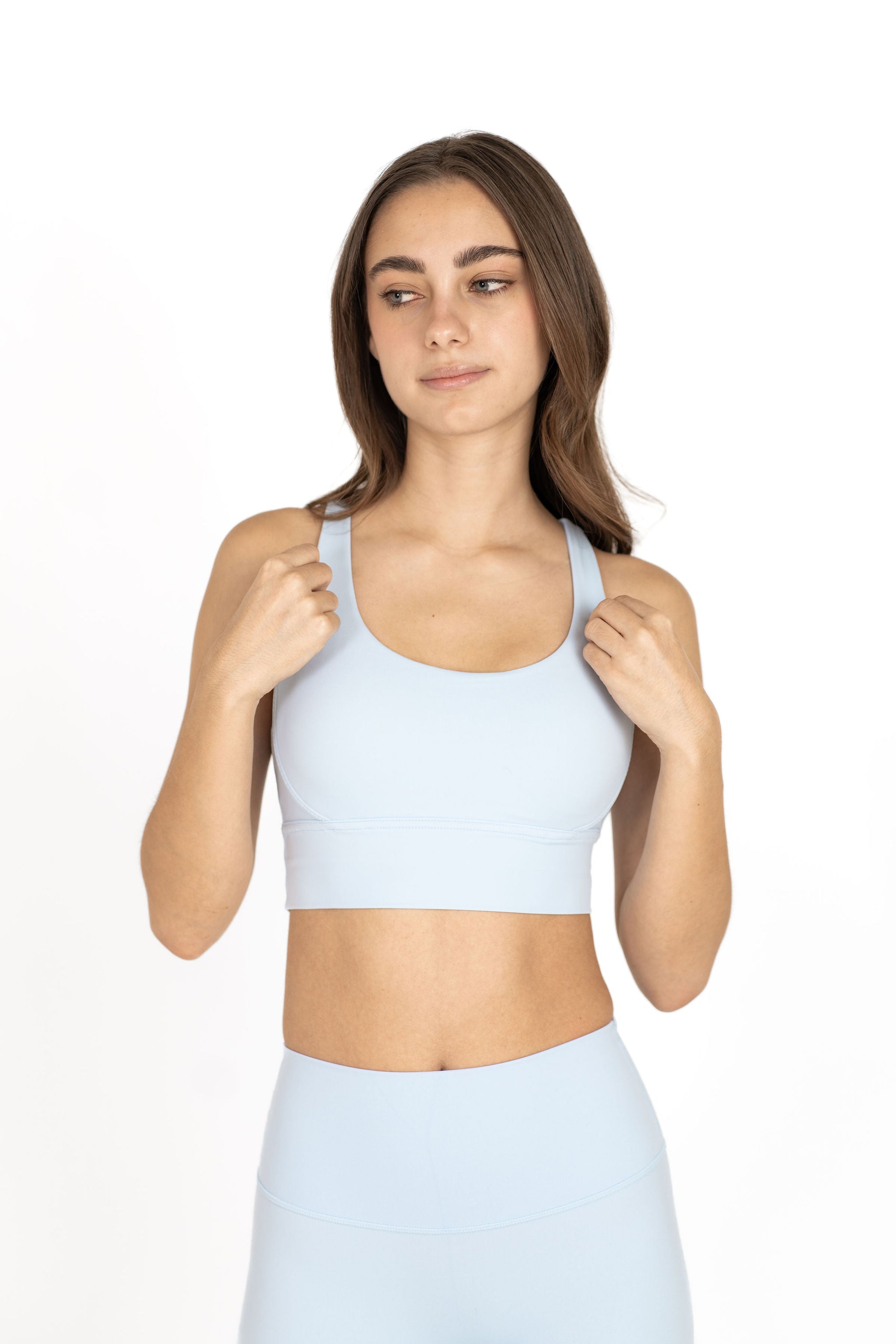 Infinity Sports Bra - Baby Blue