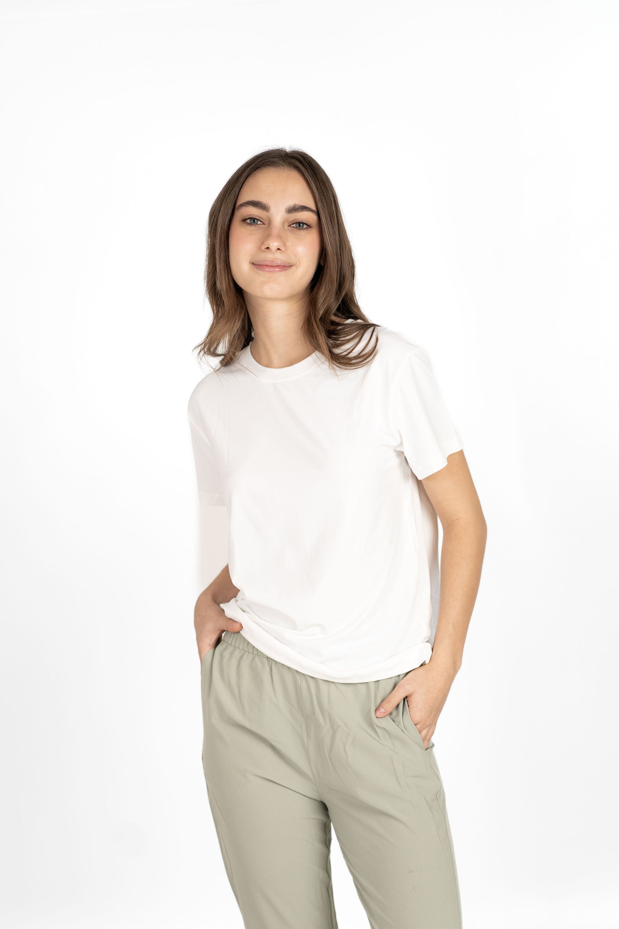 Airy Athletic Tee - Blanco