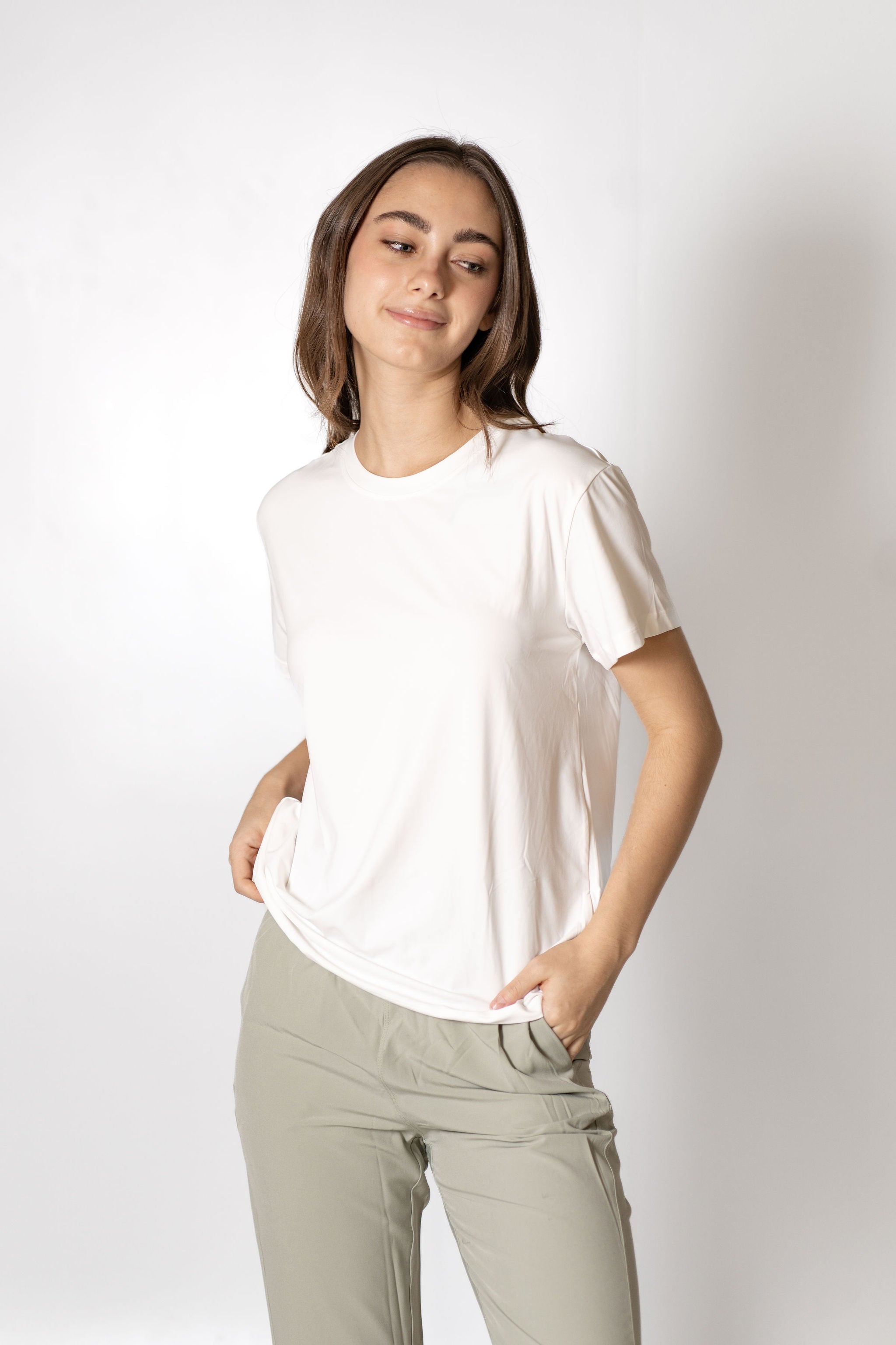 Airy Athletic Tee - Blanco