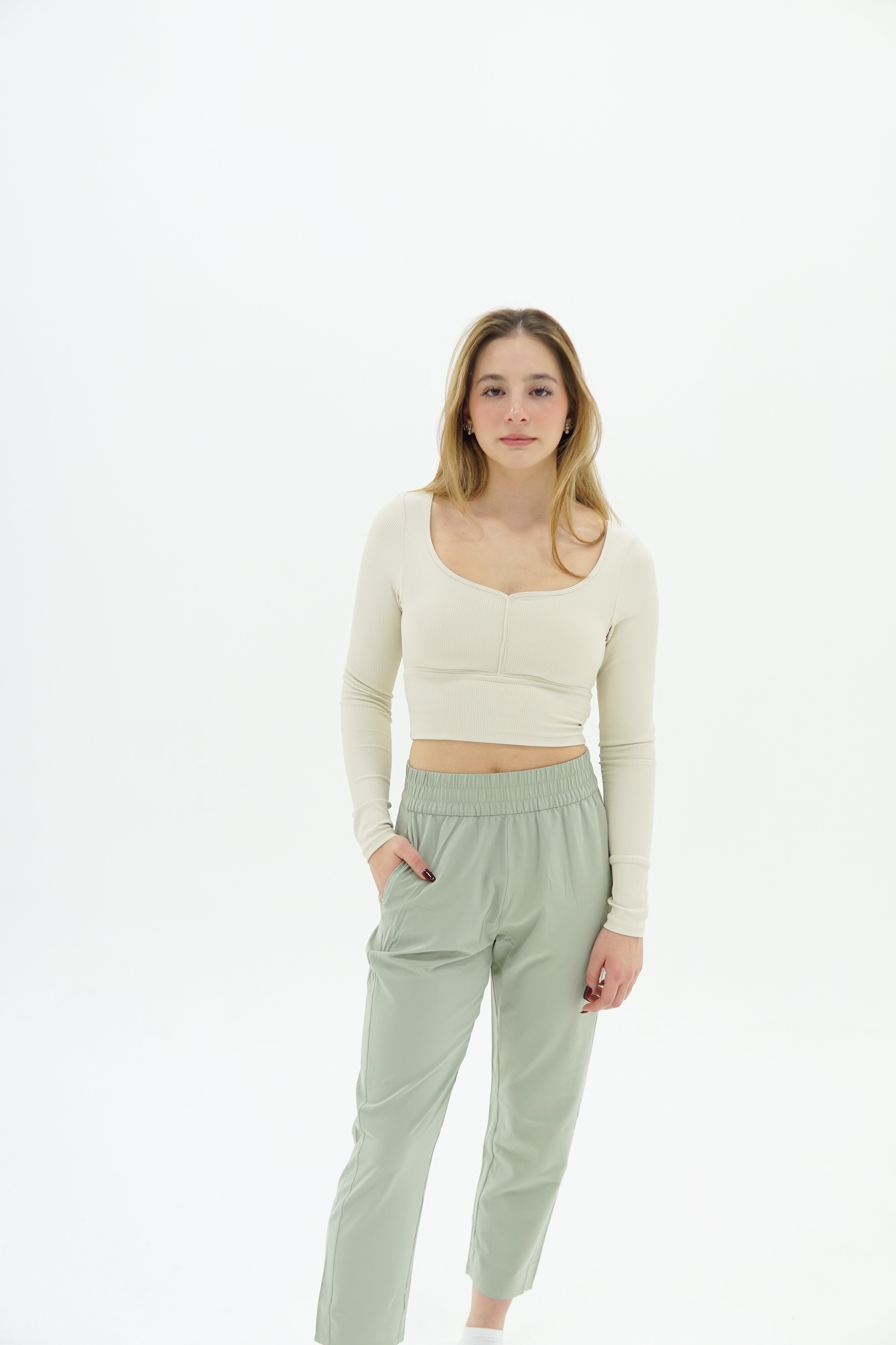 Flexi Soft Long Sleeve Shirt - Beige
