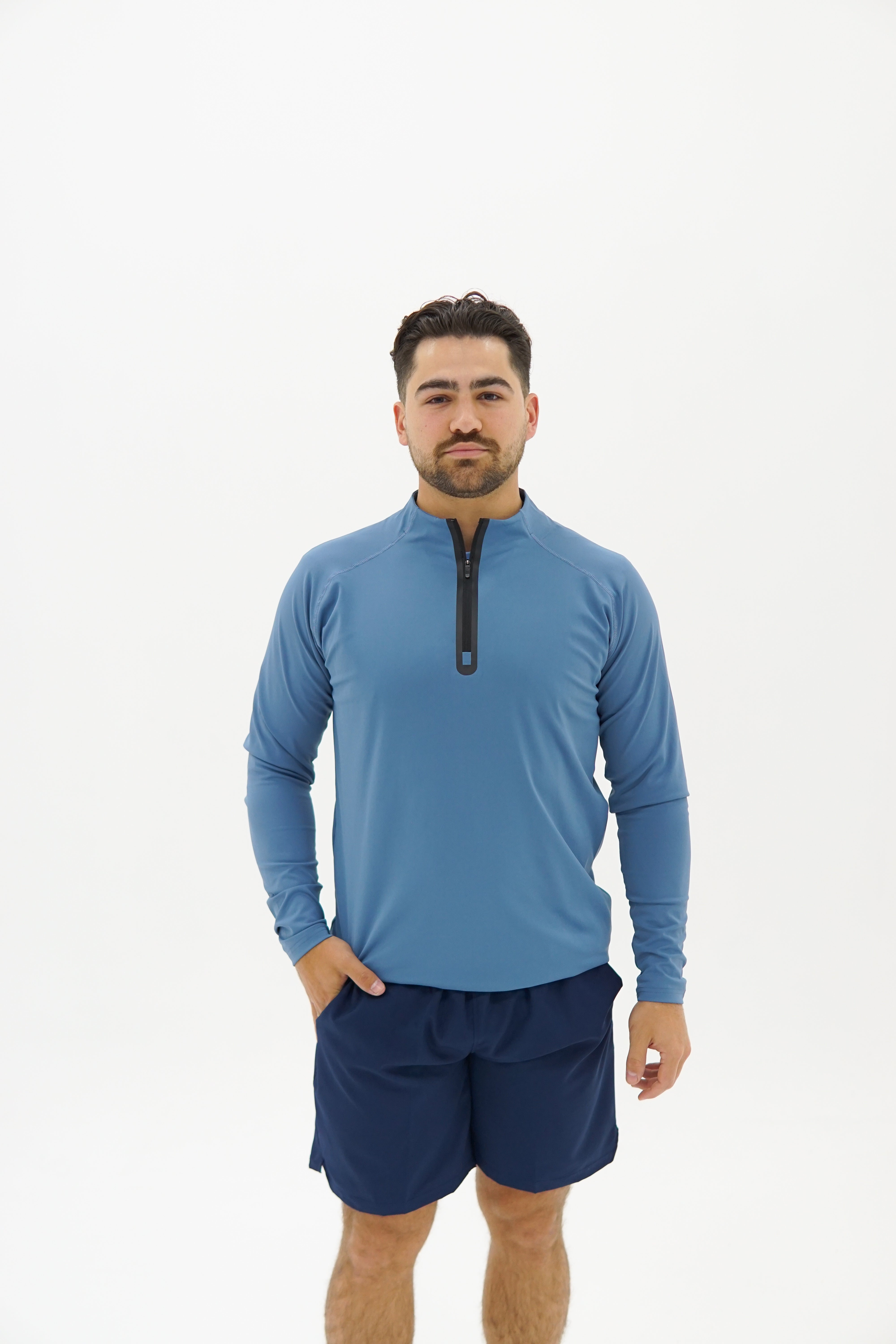 Sport Tech Performance Sweater - Azul Claro