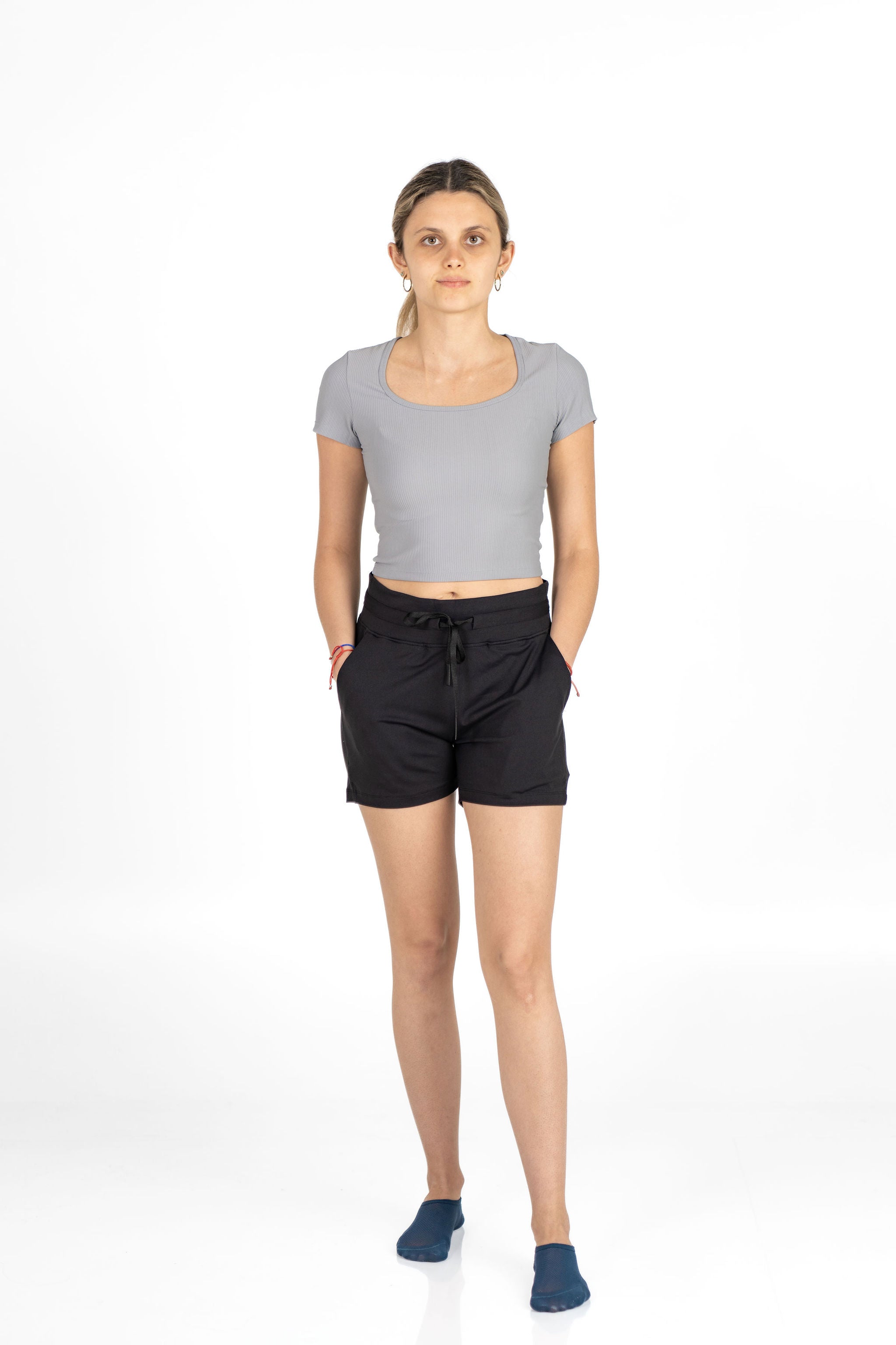 Everyday Casual Top - Gris Claro